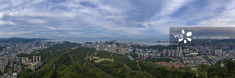 珠海城市风光全景图图片素材