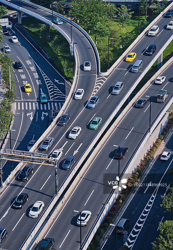 中国广州海珠区高架桥道路风光图片素材