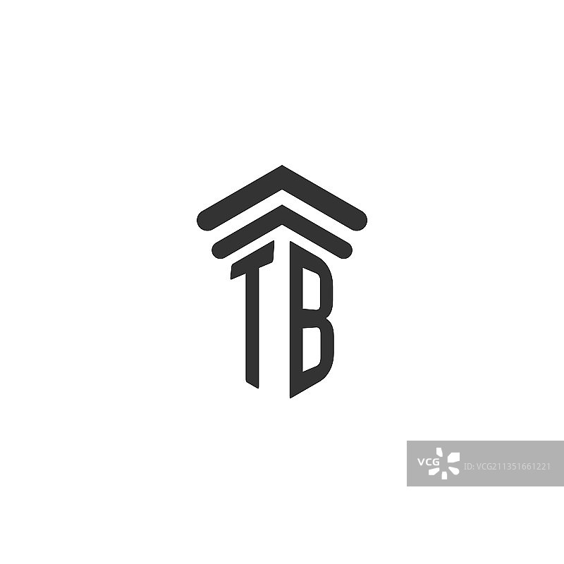 TB首字母为律师事务所logo设计图片素材