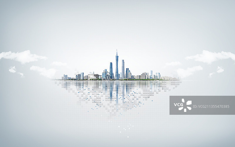 广州城市建筑风光海报图片素材