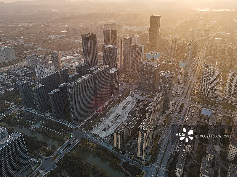 杭州未来科技城，海创园，EFC金融中心图片素材