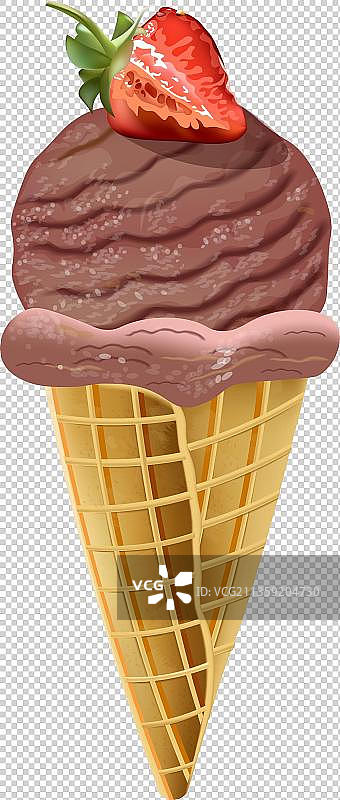 奶油蛋卷冰淇淋图片素材