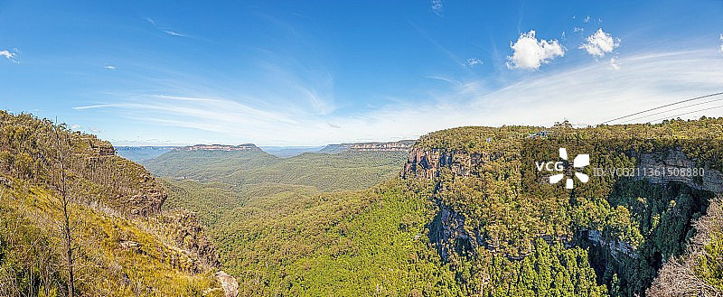 澳大利亚蓝山全景，蓝山，新南威尔士州，澳大利亚图片素材
