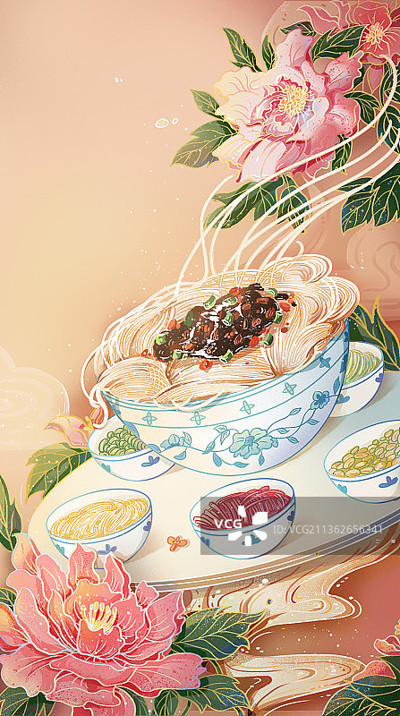 北京美食系列 炸酱面图片素材