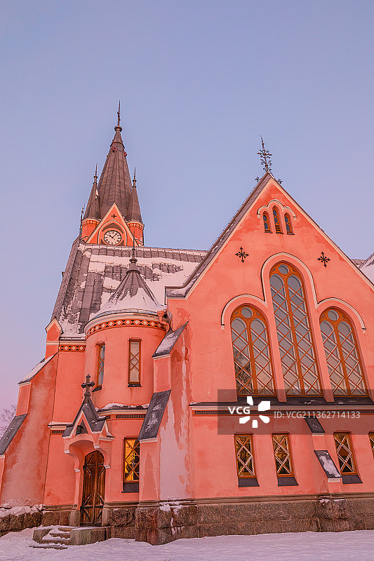 芬兰拉普兰凯米教堂图片素材