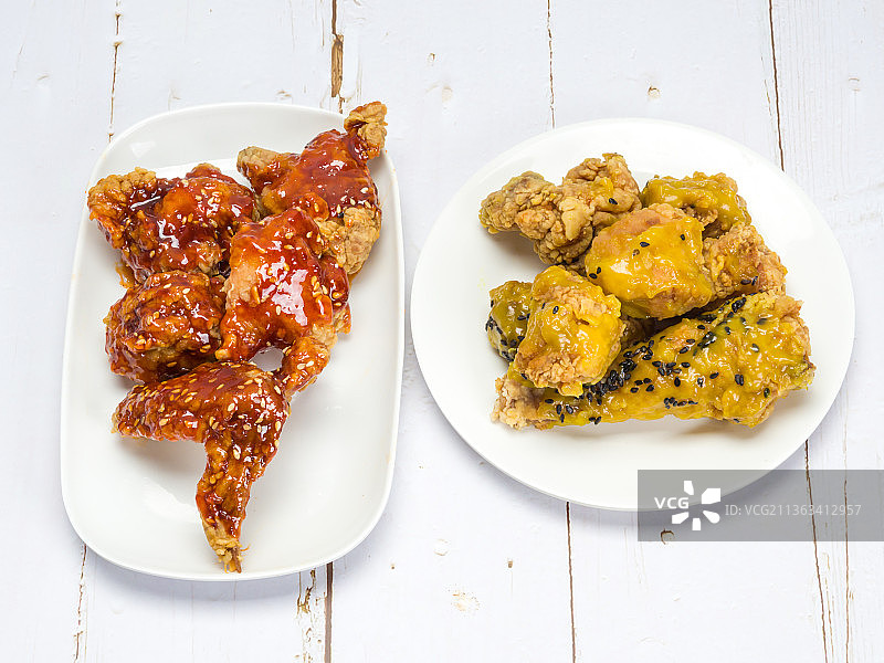 韩式炸鸡美食小吃-韩国料理图片素材