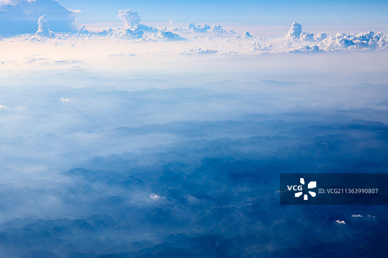 飞机上云景航拍图片素材