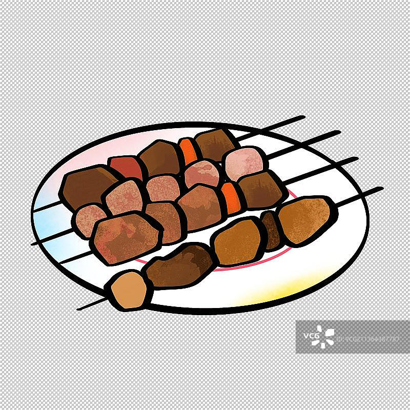 烤串。丸子美食食物餐饮菜单饮食图片素材