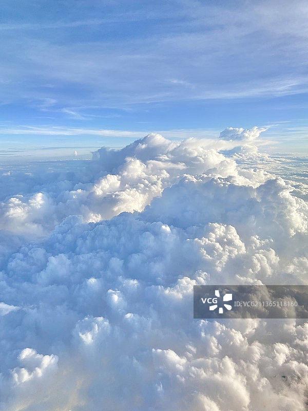 云，空中鸟瞰图的云，洛杉矶，加利福尼亚，美国，美国图片素材