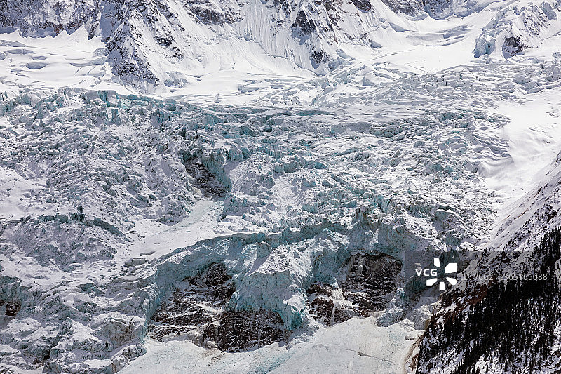 西藏波密米堆冰川图片素材