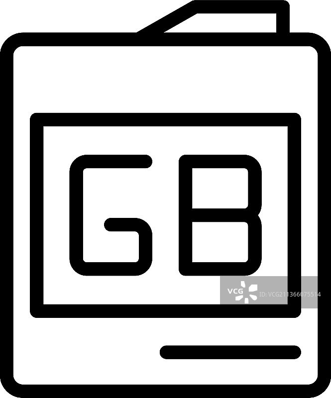 Gb存储图标大纲代码兆字节图片素材