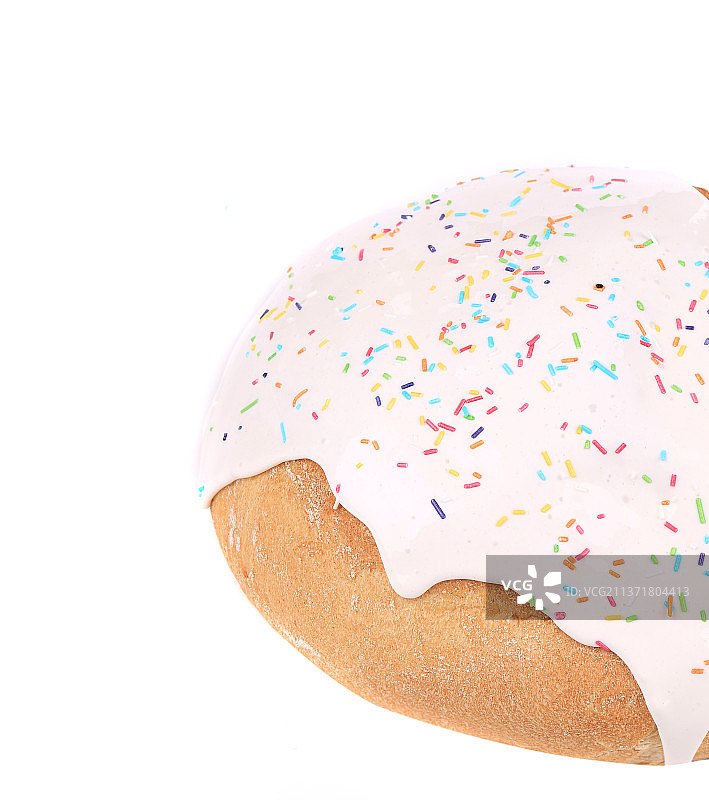 新鲜的小圆面包，白色背景上高角度的点缀，摩尔多瓦图片素材