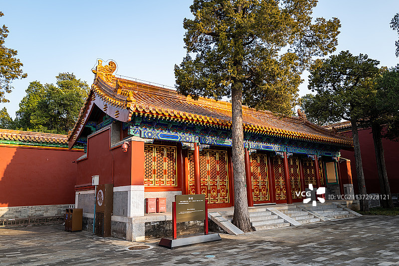 景山寿皇殿Shouhuang Palace Jingshan Park图片素材