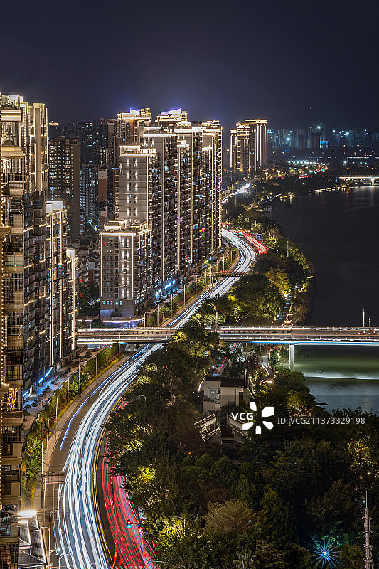城市建筑夜景风光图片素材