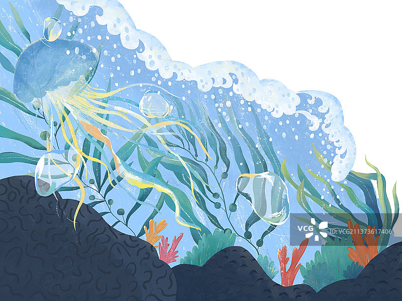 海洋保护环境保护插画图片素材