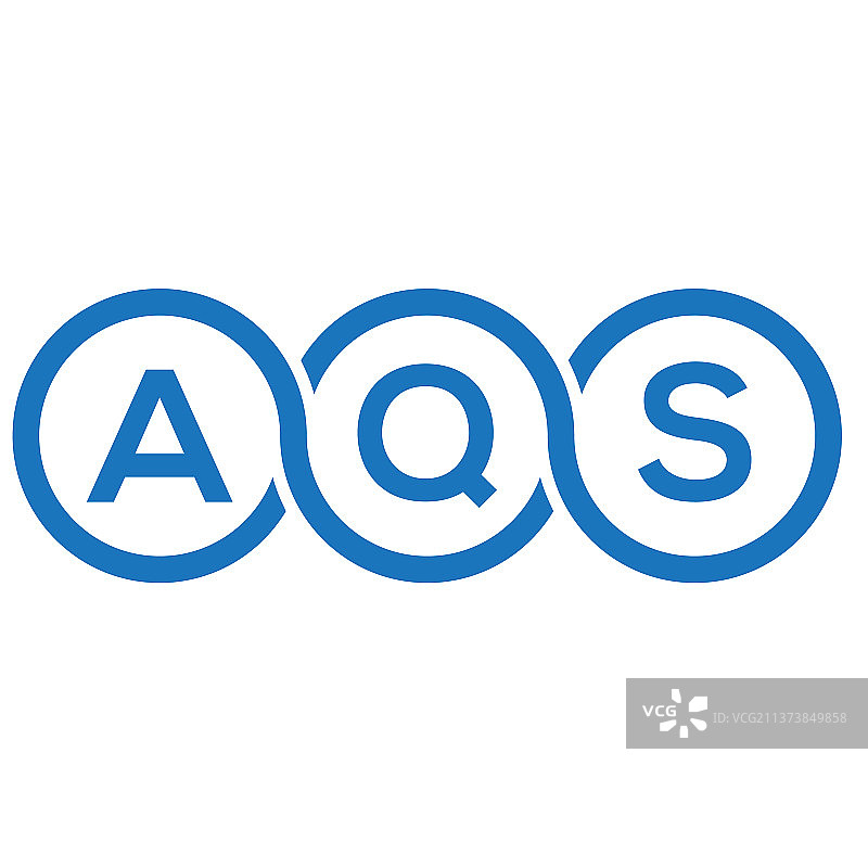 aqus字母标志设计在白色背景aqus图片素材