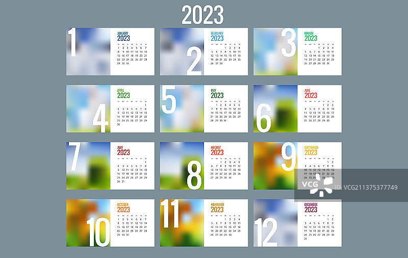 日历计划为2023日历模板图片素材