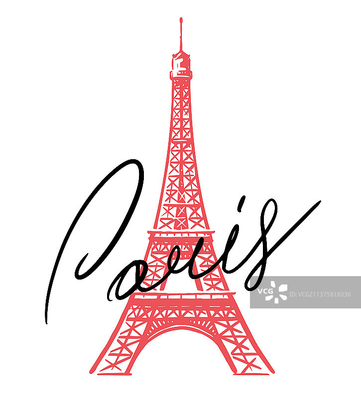 法国埃菲尔铁塔是法国巴黎的象征图片素材