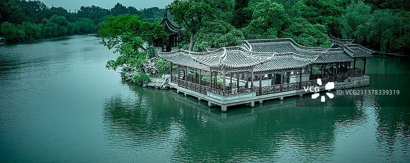 扬州瘦西湖风景图片素材