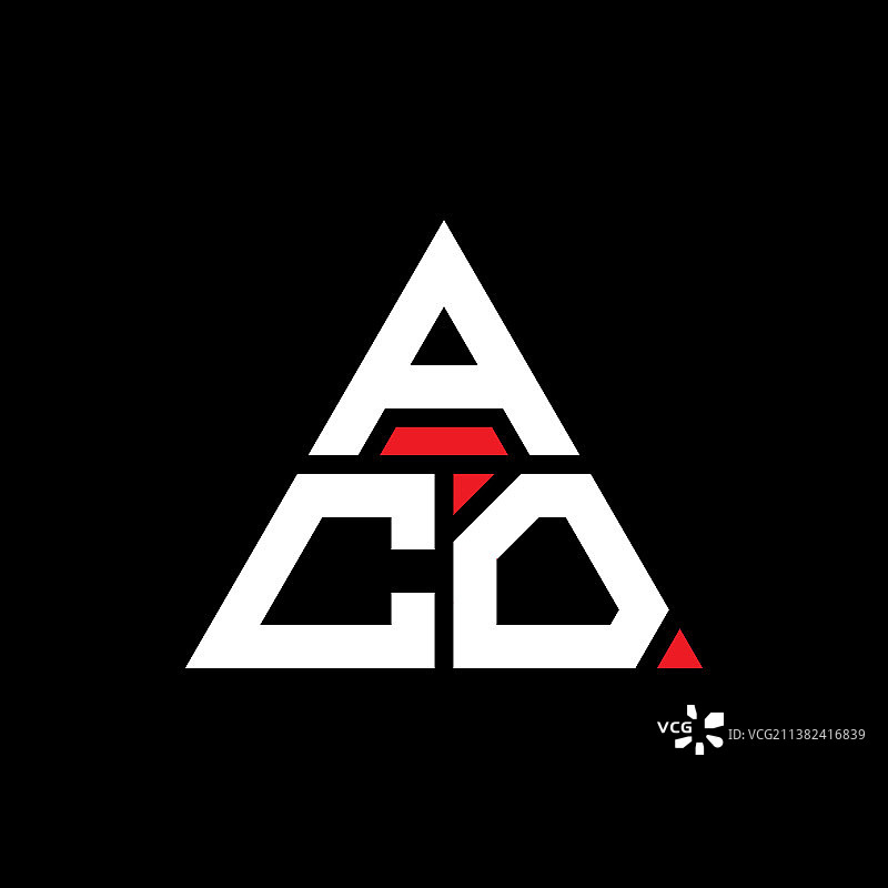 Aco三角形字母标志设计与三角形图片素材