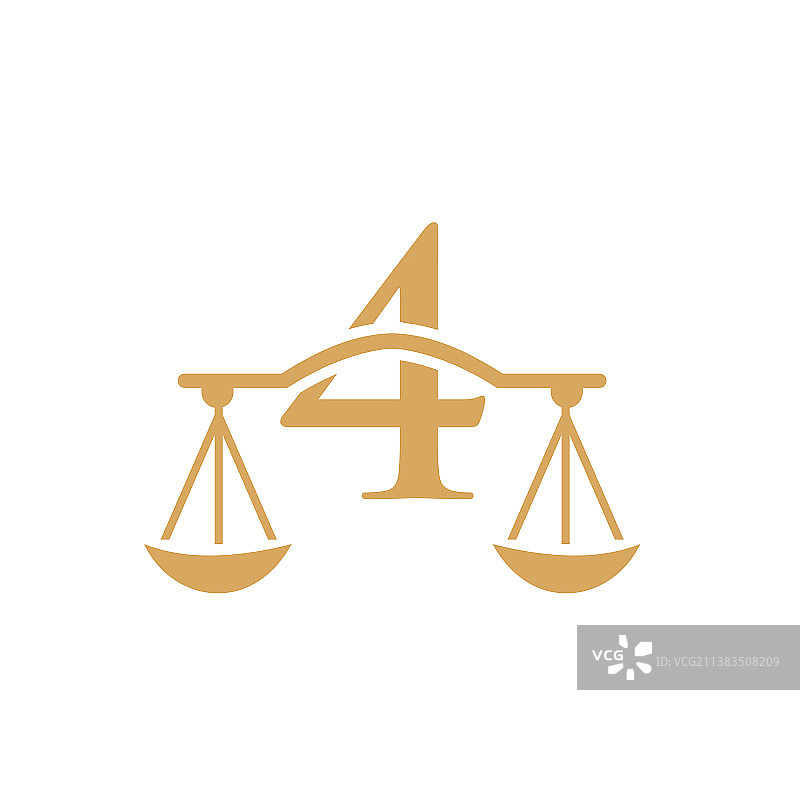 律师事务所标志设计上字母4律师图片素材
