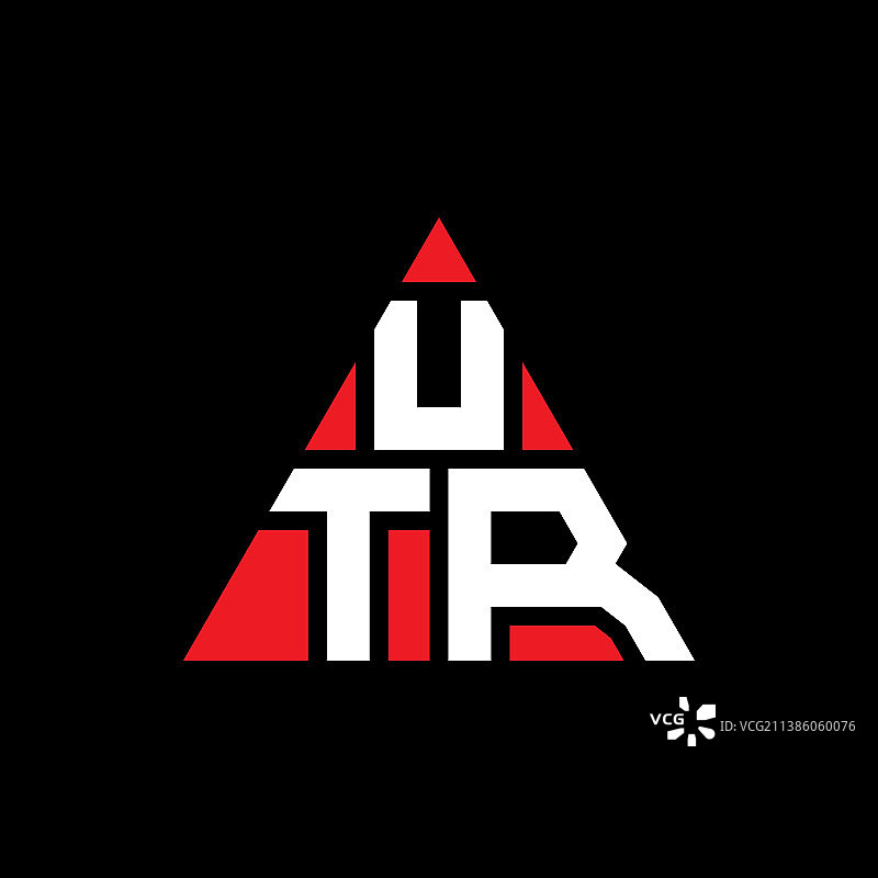 Utr三角形字母标志设计用三角形图片素材
