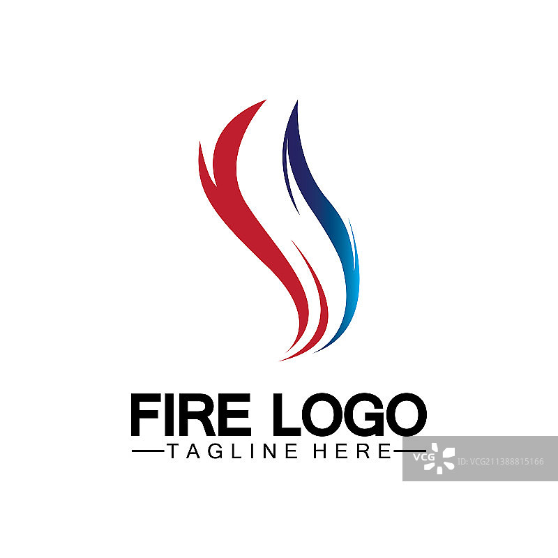 火焰logo设计模板图片素材