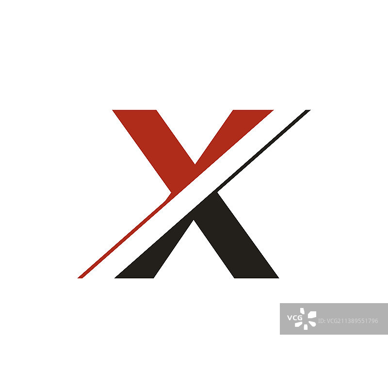 字母x标志或图标设计图片素材