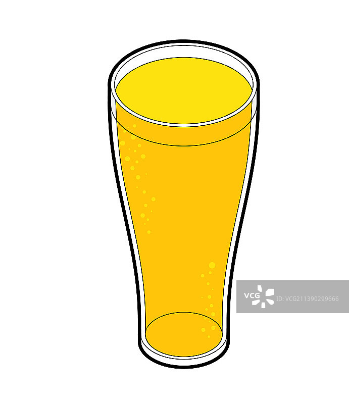 一杯啤酒等距酒精图片素材
