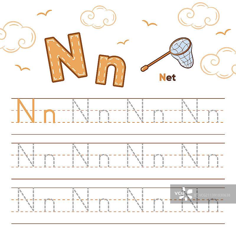 字母工作表字母学习与可爱的网图片素材