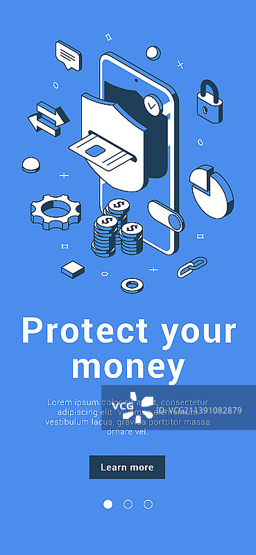 保护您的钱互联网银行移动图片素材