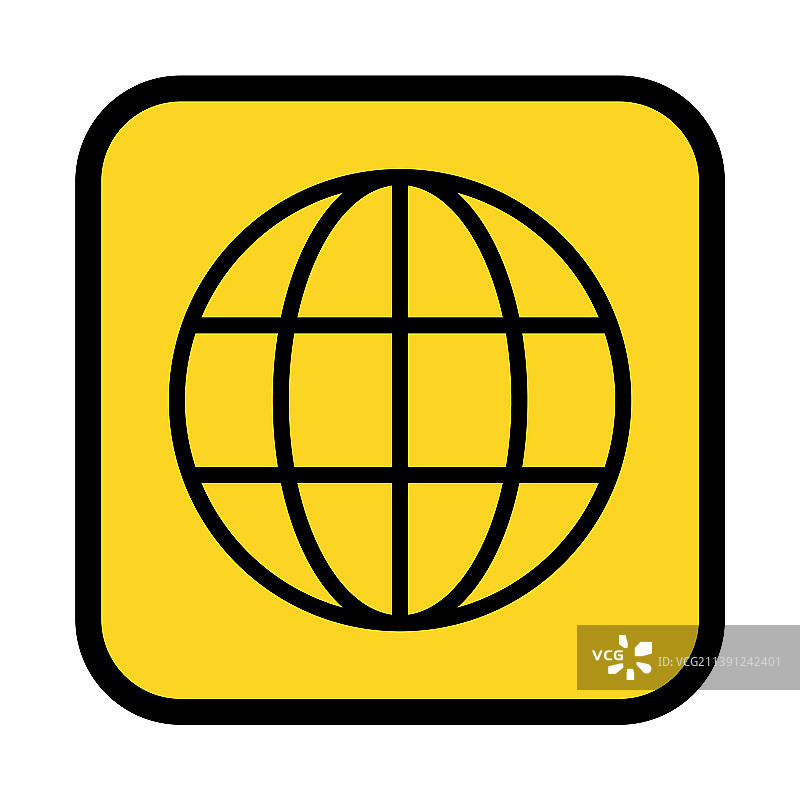 WWW世界范围的网站符号互联网图标图片素材
