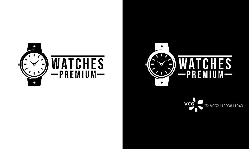 简单经典的手表logo图片素材