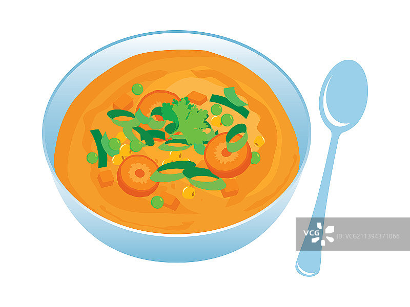 一碗蔬菜汤与胡萝卜图标图片素材