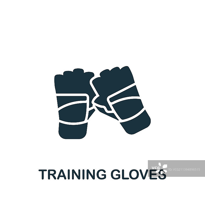 训练手套图标单色简单健身图片素材