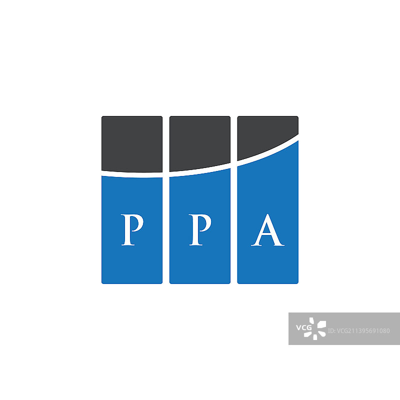 Ppa字母logo设计在白色背景Ppa图片素材