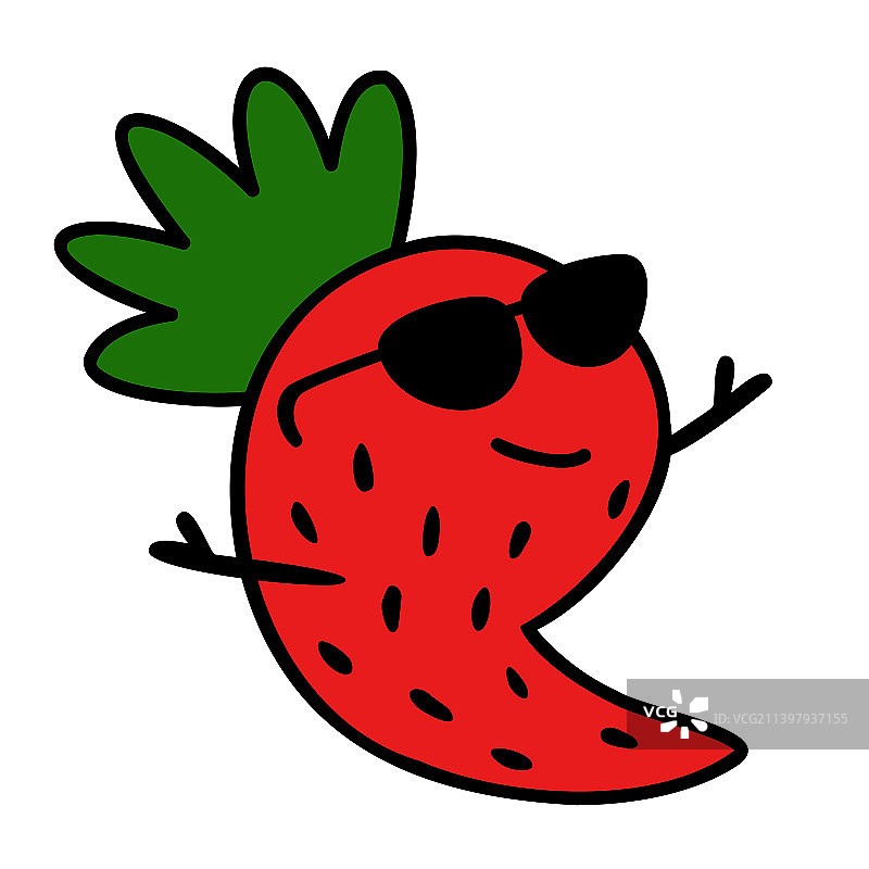 草莓吉祥物或角色图片素材