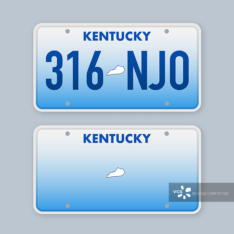 肯塔基州的车牌号码图片素材