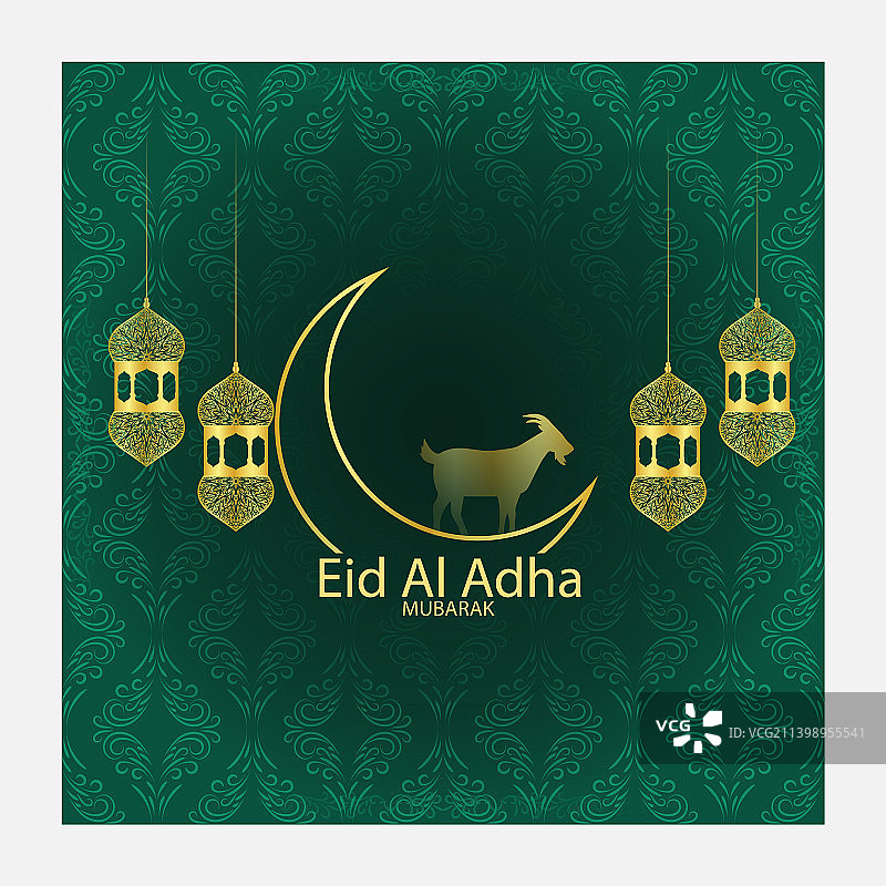 Eid al adha mubarak伊斯兰节日社交媒体图片素材