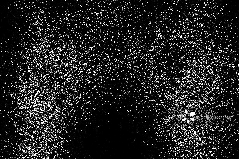 抽象白色颗粒状结构孤立在黑色上图片素材