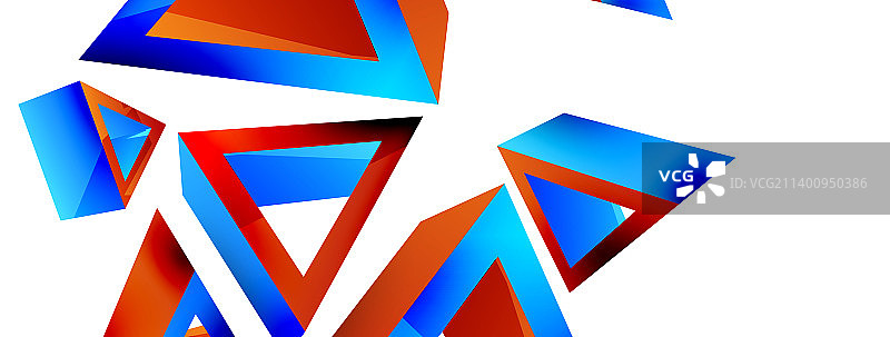 3d三角形抽象背景基本形状图片素材