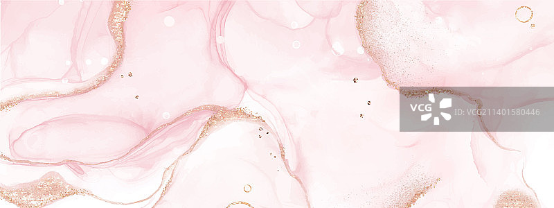 粉色酒精水墨的抽象流体艺术图片素材