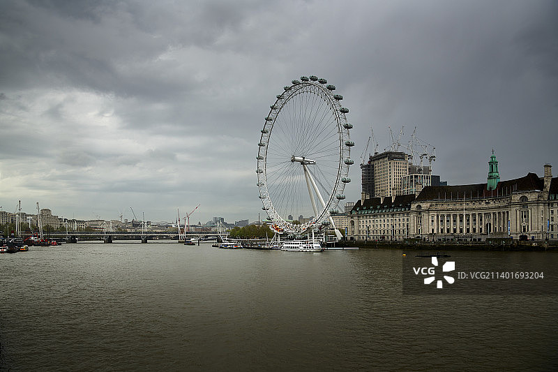 欧洲，英国，英格兰，伦敦，伦敦眼，泰晤士河图片素材