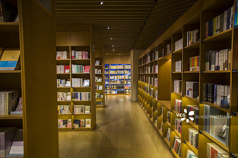 上海光的空间书店图片素材