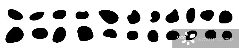 随机斑点有机图案斑点形状无定形图片素材