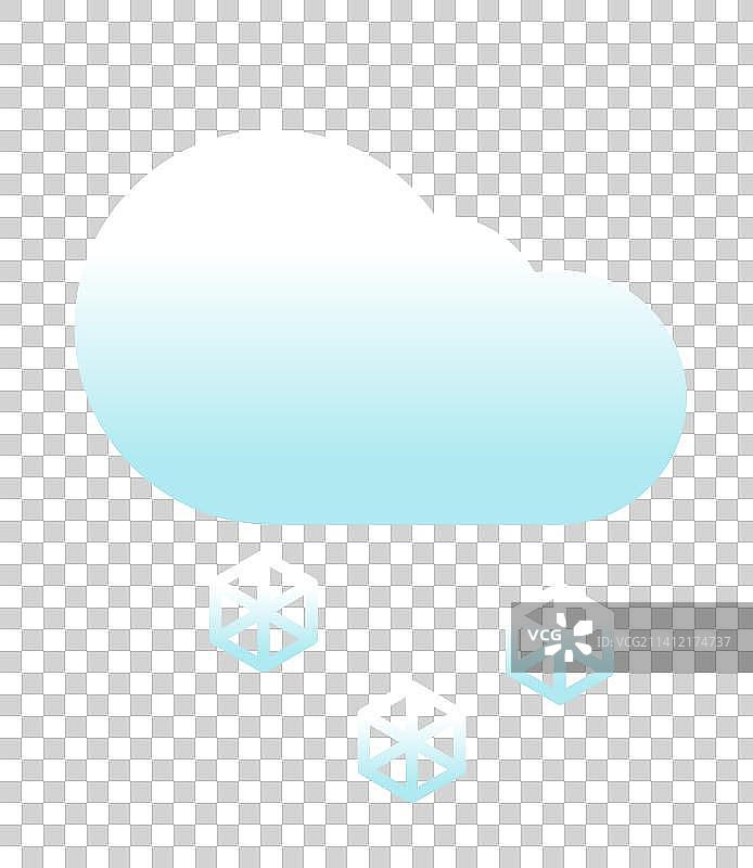 天气矢量元素icon图标 大雪图片素材