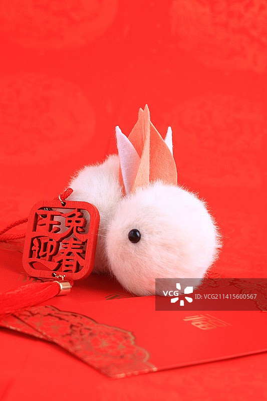 中国文化传统节日癸卯兔年春节静物图片素材