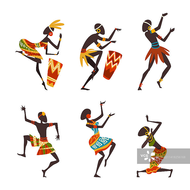 非洲人性格，舞蹈，民俗或仪式图片素材