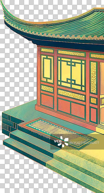中国古建筑凉亭房檐图片素材