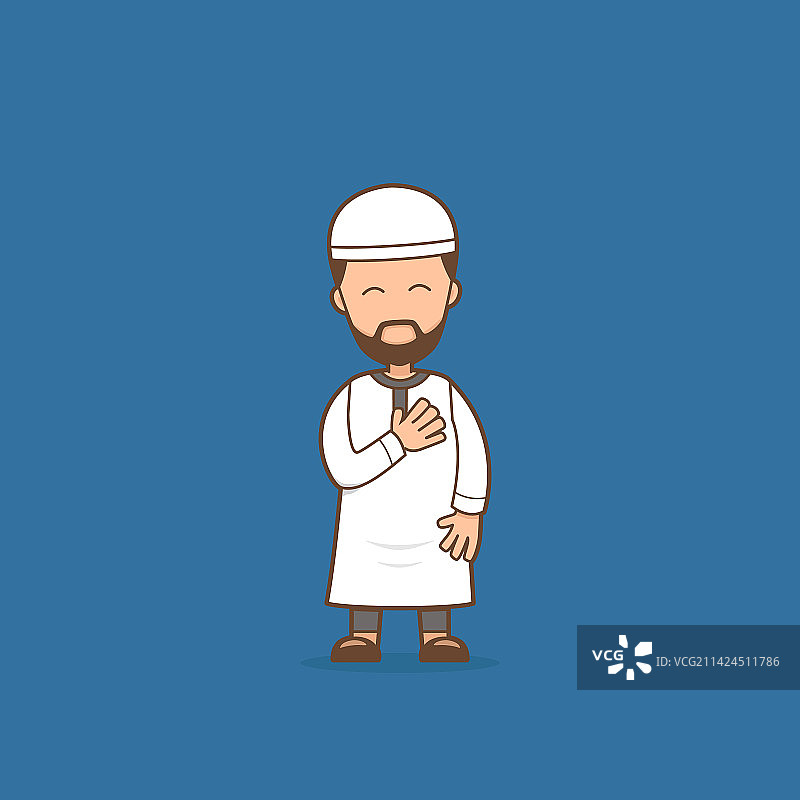 宗教穆斯林卡通人物图片素材